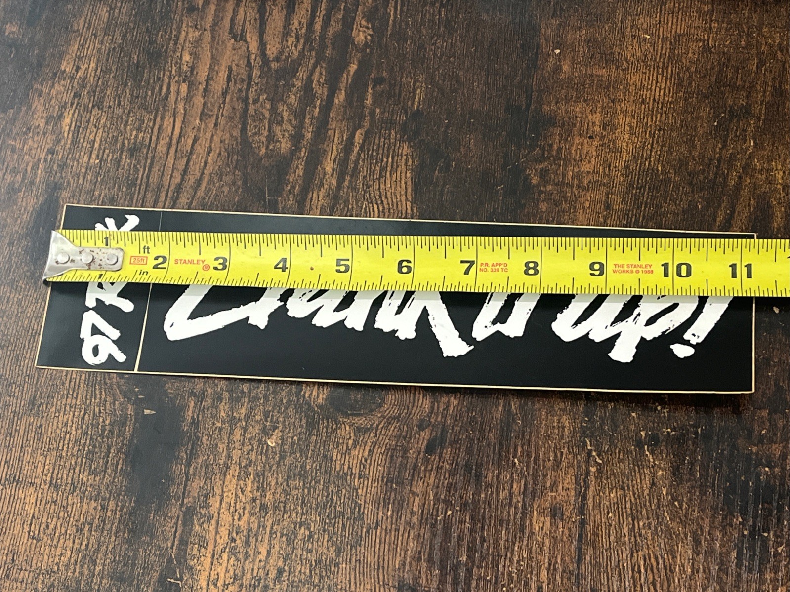 1980's FM 97 Rock Crank it UP Bumper Sticker KLOL K101 Houston TX Radio Station