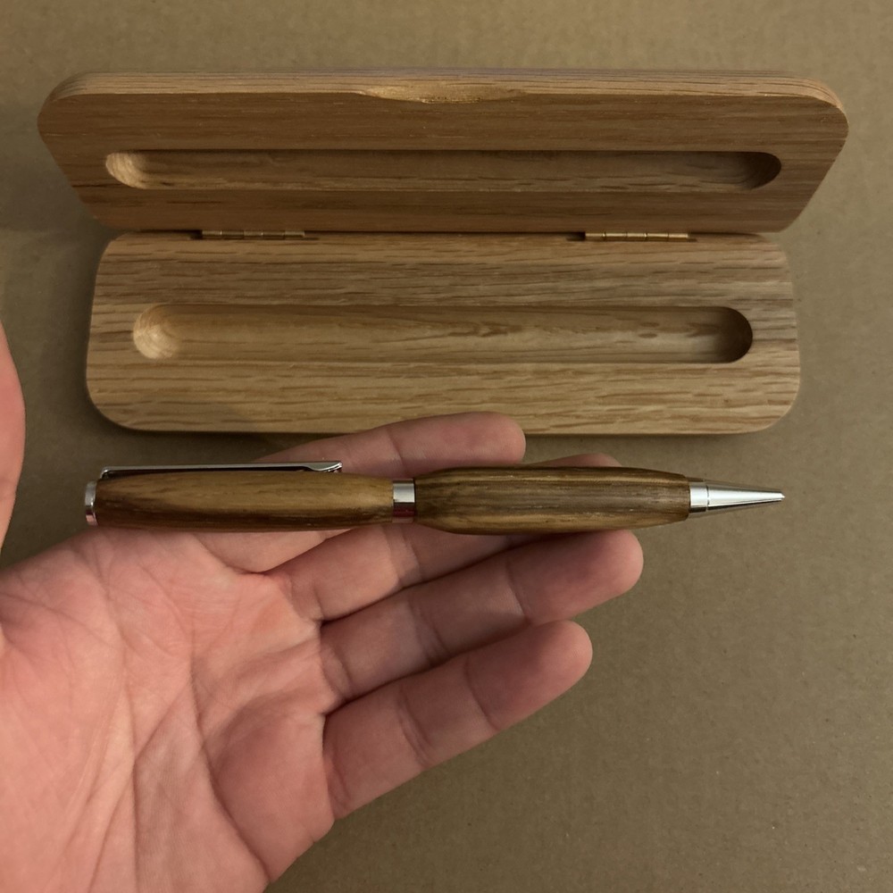 Wood Pen In Display Case