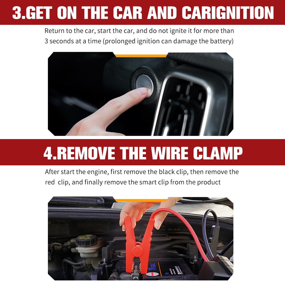 Portable 5000A Jump Starter with Air Compressor Car Battery Jumper Starter Power