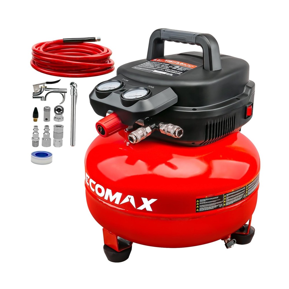 Air Compressor, 6-Gallon Pancake Air Compressor, MAX 175PSI, Compressor for A...