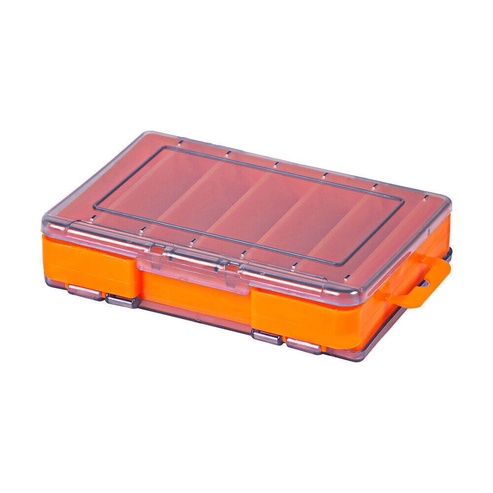 Fishing Tackle Box Lure Waterproof Compartments 2 Layer Storage Hard Case Hook