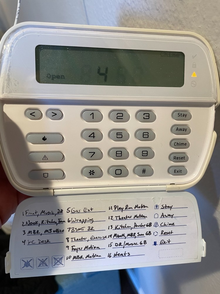 DSC RFK5501-433 LCD Alarm Keypad