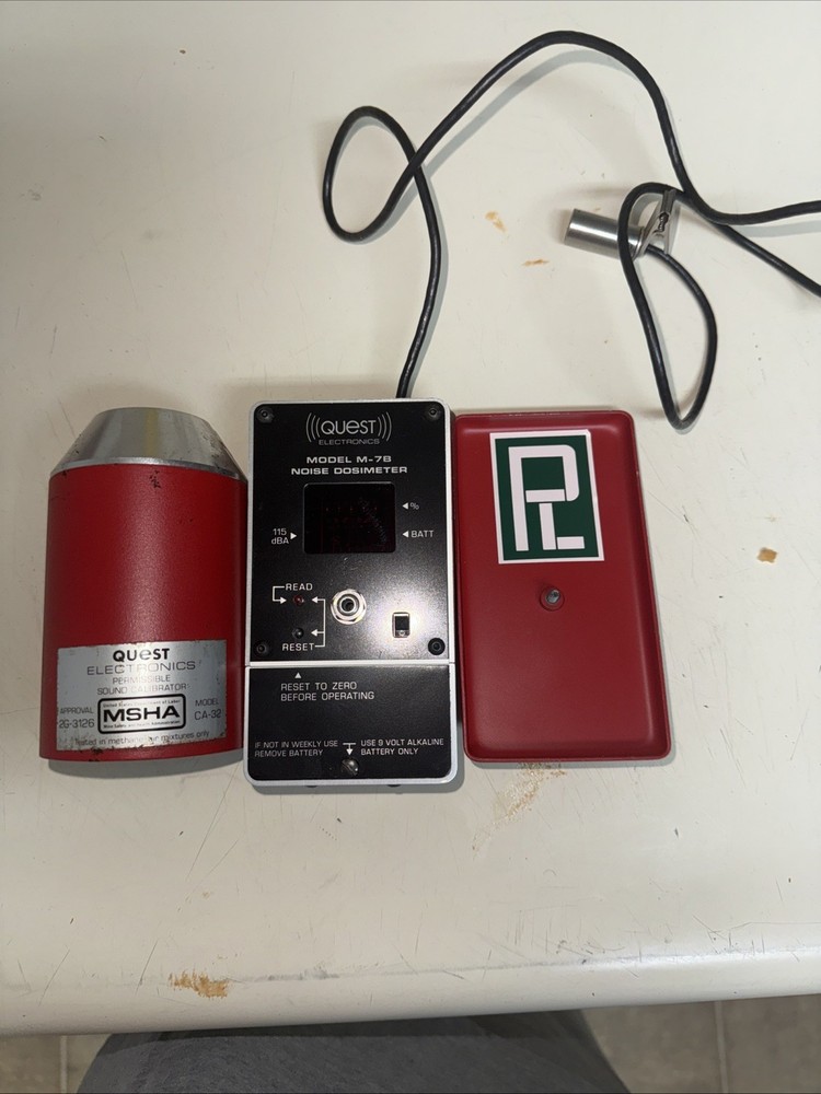 1 QUEST ELECTRONICS CA-32 M-7b PERMISSIBLE SOUND CALIBRATOR Untested