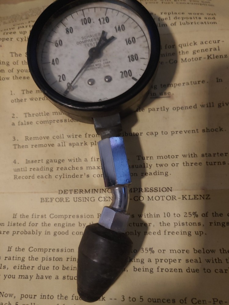 Vtg Schauer Compression Tester In Box