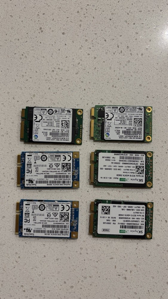 msata ssd 256gb lot