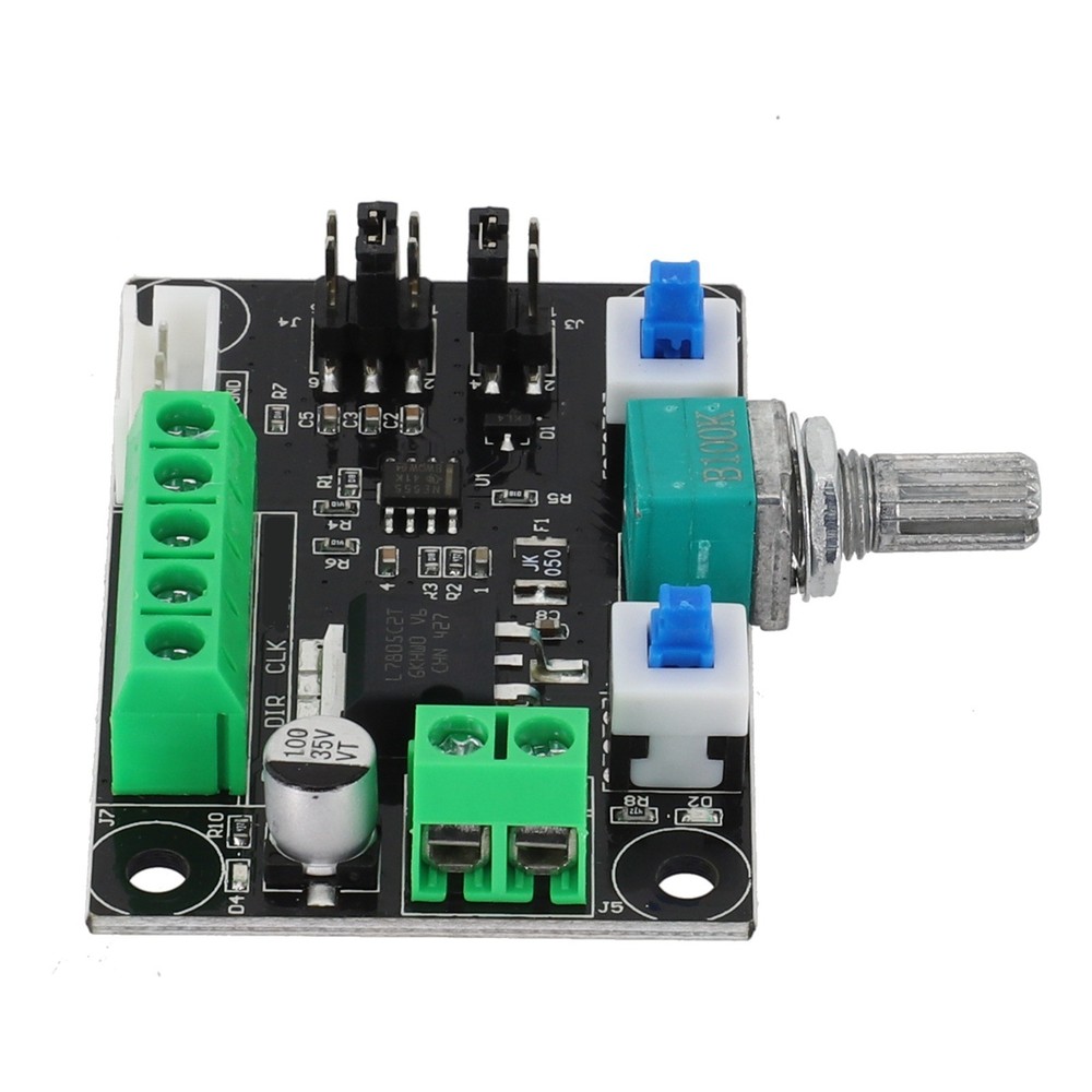 Stepper motor controller for speed control and pulse generation module