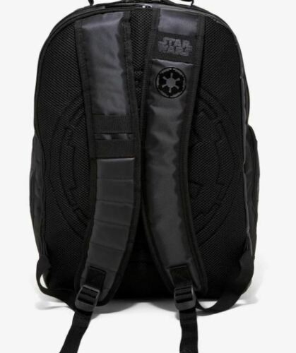 Star Wars Galatic Empire Built-up Backpack Black Full Size Imperial Crest Disney