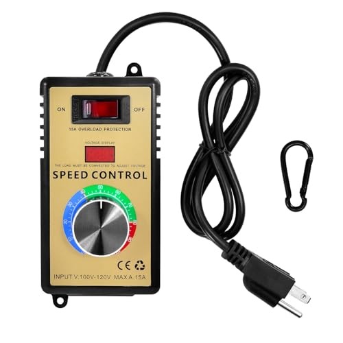AC Motor Speed Controller 100V-120V 15A Variable Fan Speed Controller