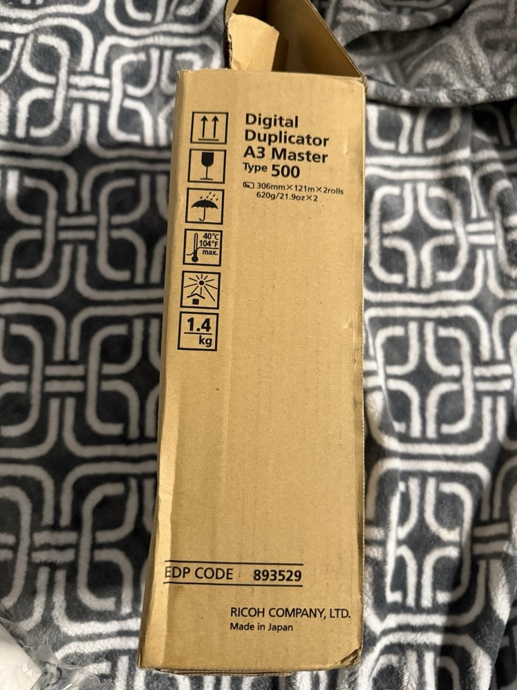 Ricoh Savin Lanier Digital Duplicator A3 Master Type 500 893529 *Read*