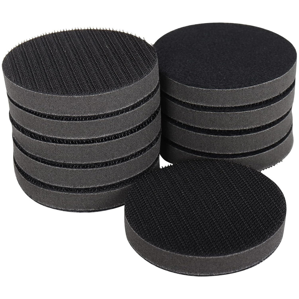 3 Inch (75Mm) Soft Foam Interface Sponge Pad 10 Pack 3" Hook and Loop Replacemen