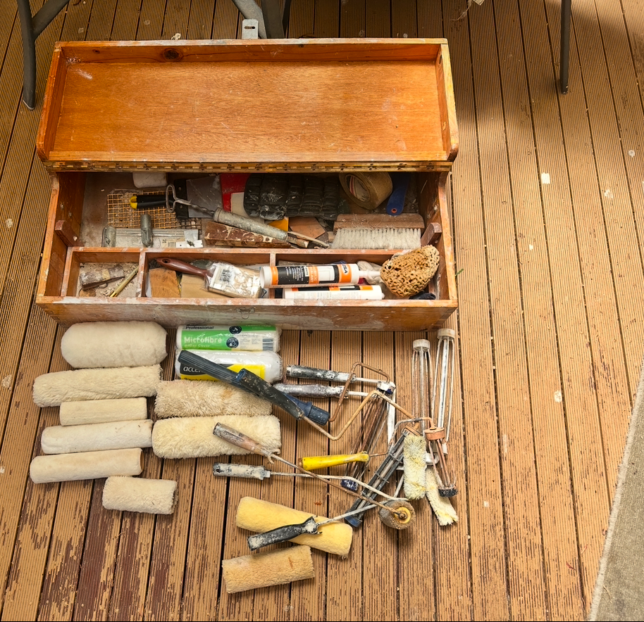 Pro painter tool box - rollers, sleeves, etc...