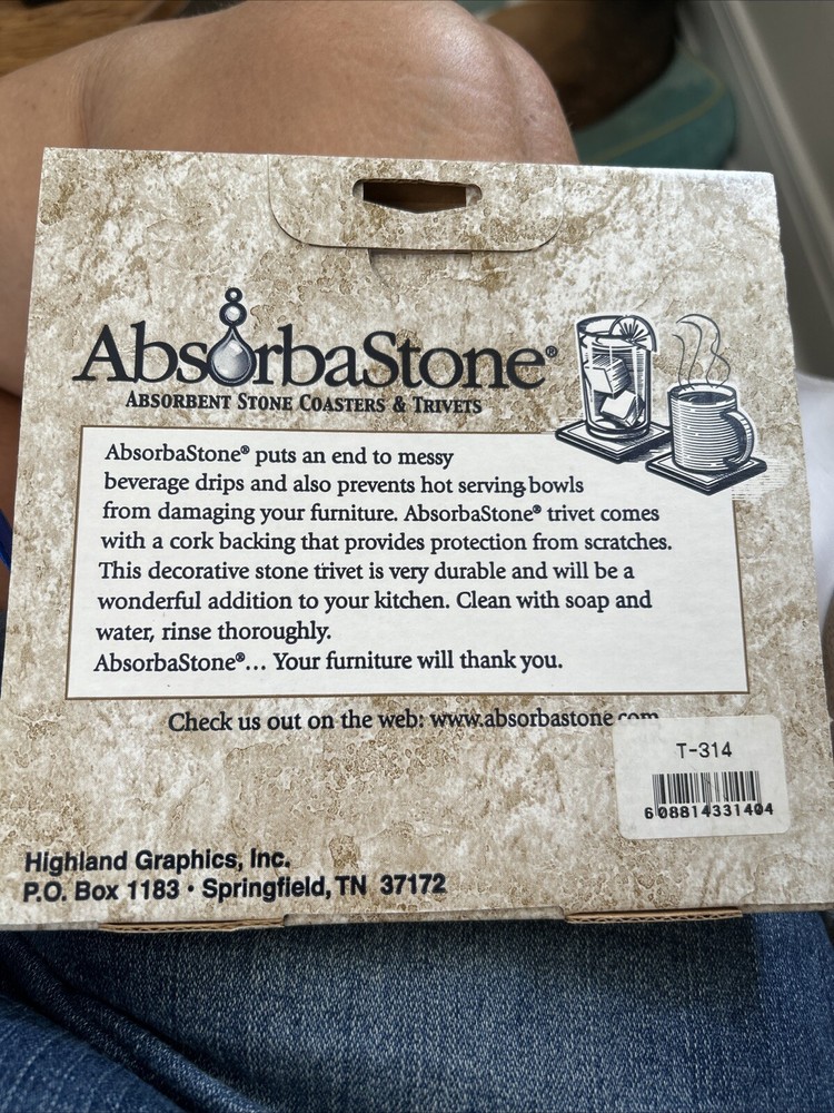 Absorbastone Trivet. Lighthouse. Absorbent. NEW