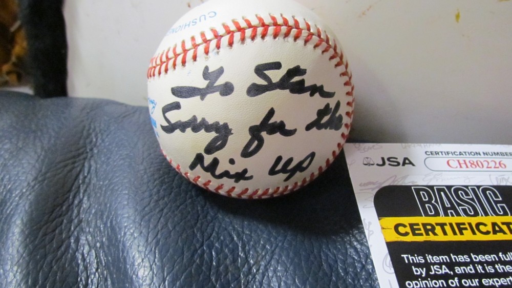 Tom Trebelhorn signed baseball JSA Certified