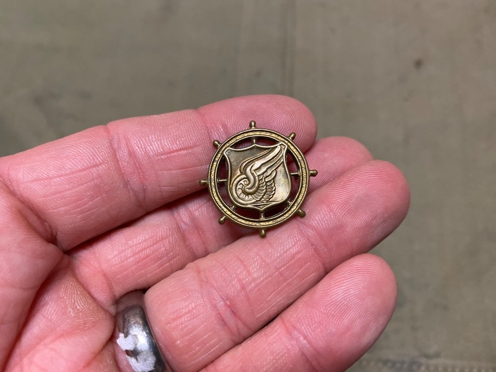 ORIGINAL WWII US ARMY OFFICER TRANSPORTATION CORPS SHIRT CAP COLLAR INSIGNIA