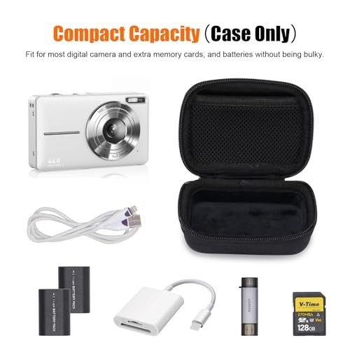 Digital Camera Case，Small Carrying & Protective Case for 1.0Black