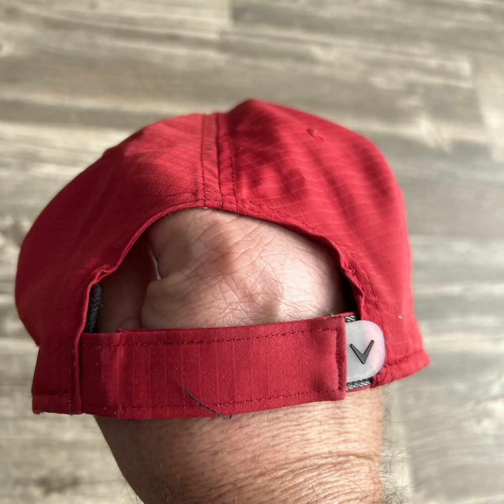 callaway red adjustable hat