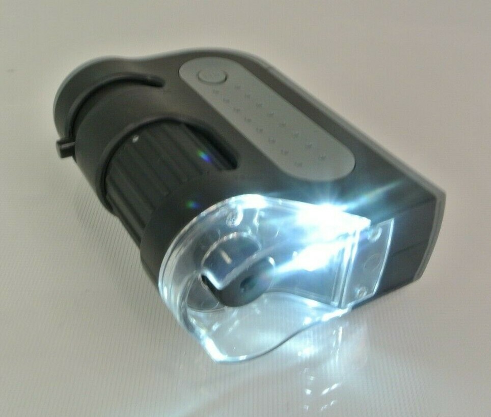 Carson MM-300 MicroBrite Plus 60X - 120X LED Lighted Pocket Microscope Magnifier