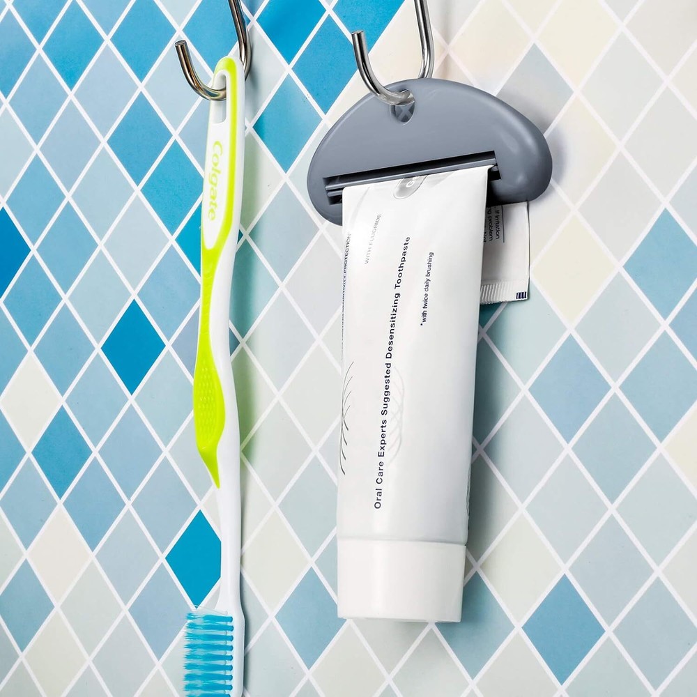 8-Piece Tube Squeezer Dispenser Set - Toothpaste Holder Roller, Bathroom Extract