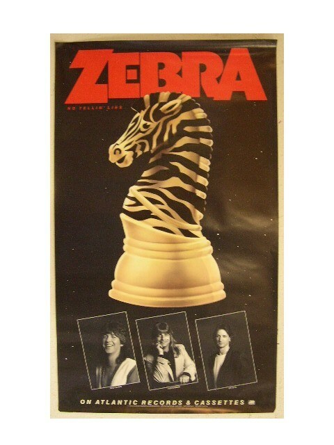 Zebra Poster Chess Piece Old