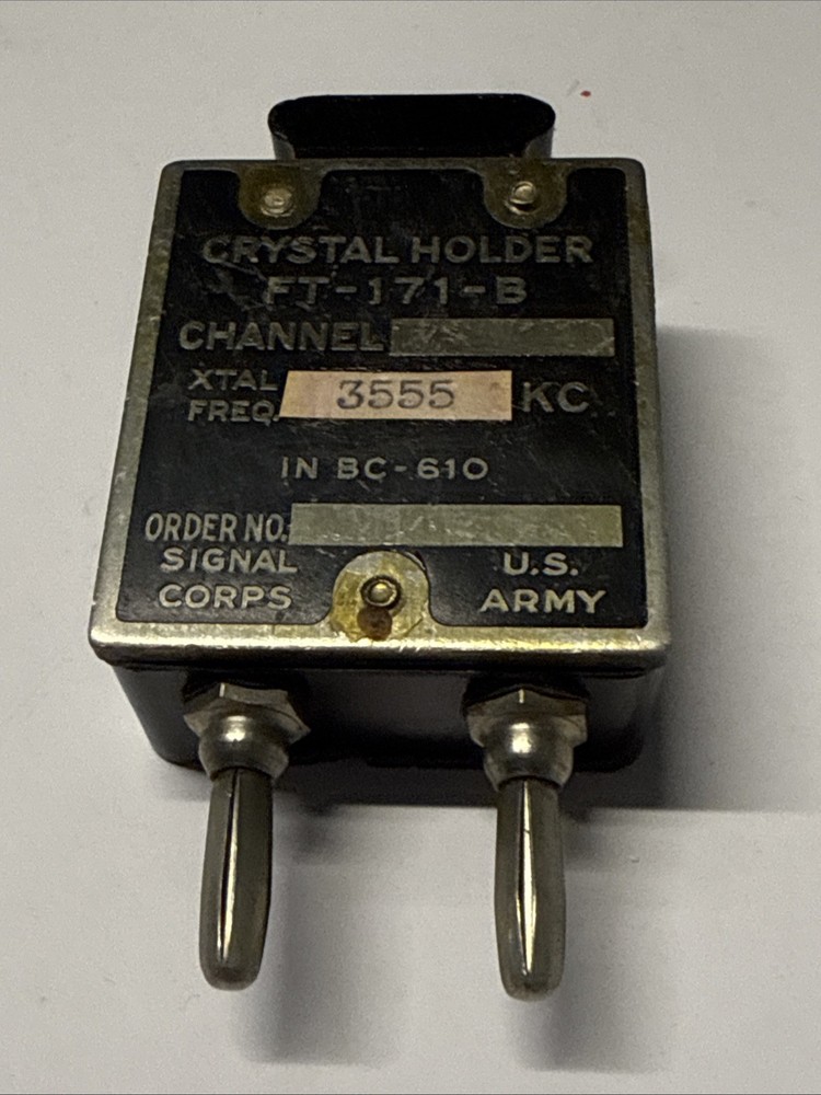 PARASET replica transceiver ORIGINAL 3.555 MHz crystal holder FT-171-B