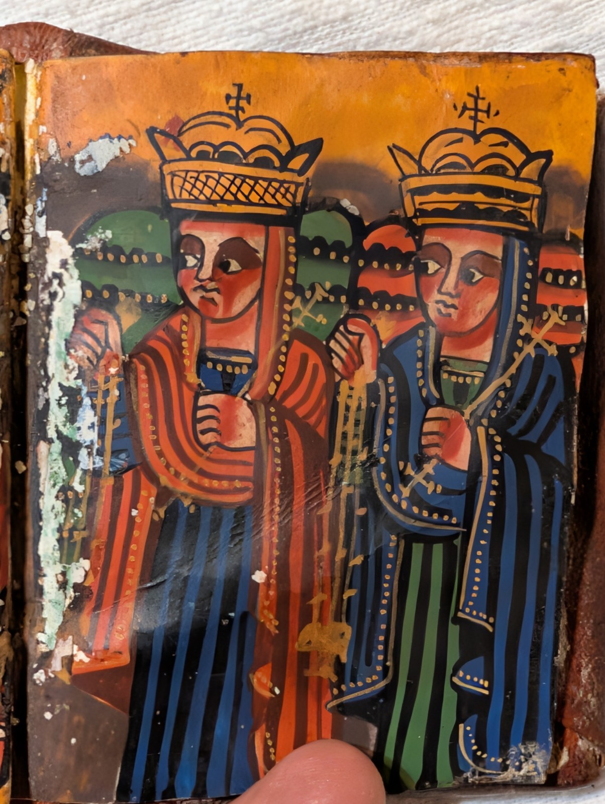 Old Ethiopian Orthodox Pocket Bible Handwritten in Ge’ez Manuscript Parchment