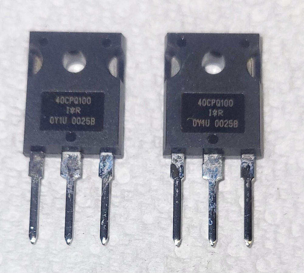 40CPQ100 Rectifier Diode Schottky 1 Phase 2 Element 40A 100V