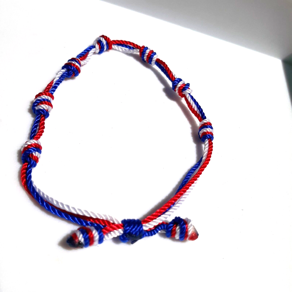 Protection Bracelets Red White and Blue