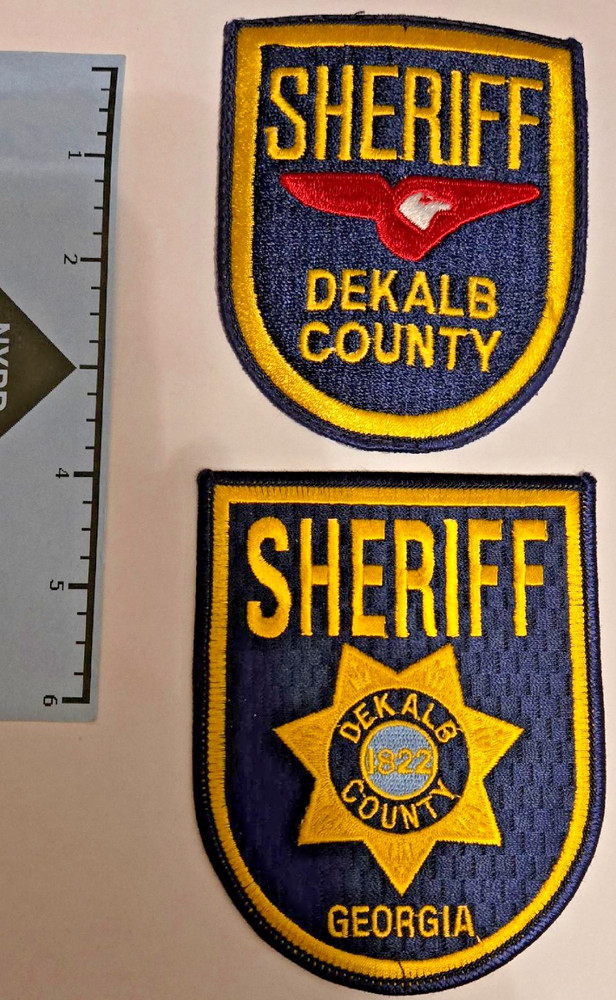DEKALB COUNTY GEORGIA SHERIFF PATCH SET