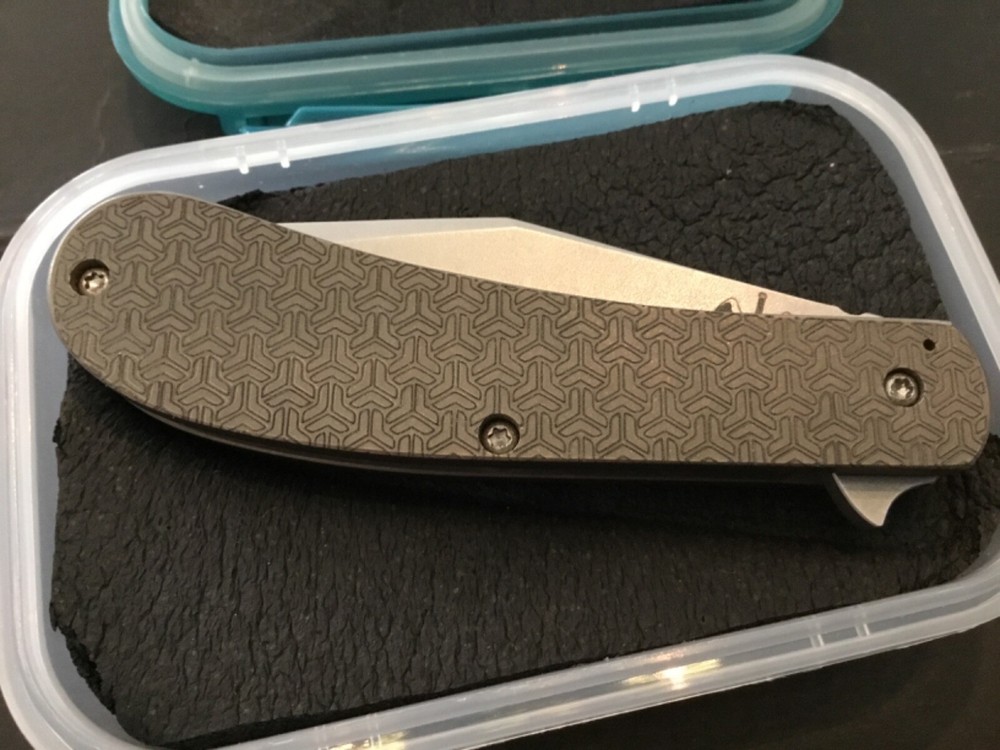 Custom Doc Shiffer Barebones Backpocket Flipper Folder Folding Knife