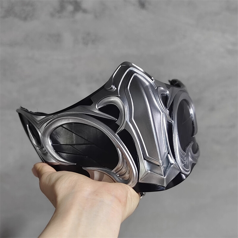 Mortal Kombat SUB-ZERO Mask CLASSIC SUB-ZERO FRP Half Face Mask Cosplay Props