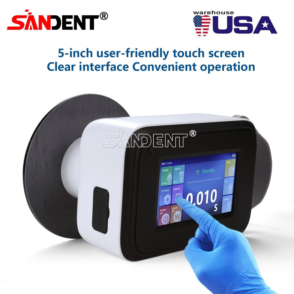 Dental X Portable Digital Machine Rayos with Scatter Shield Protective Ring