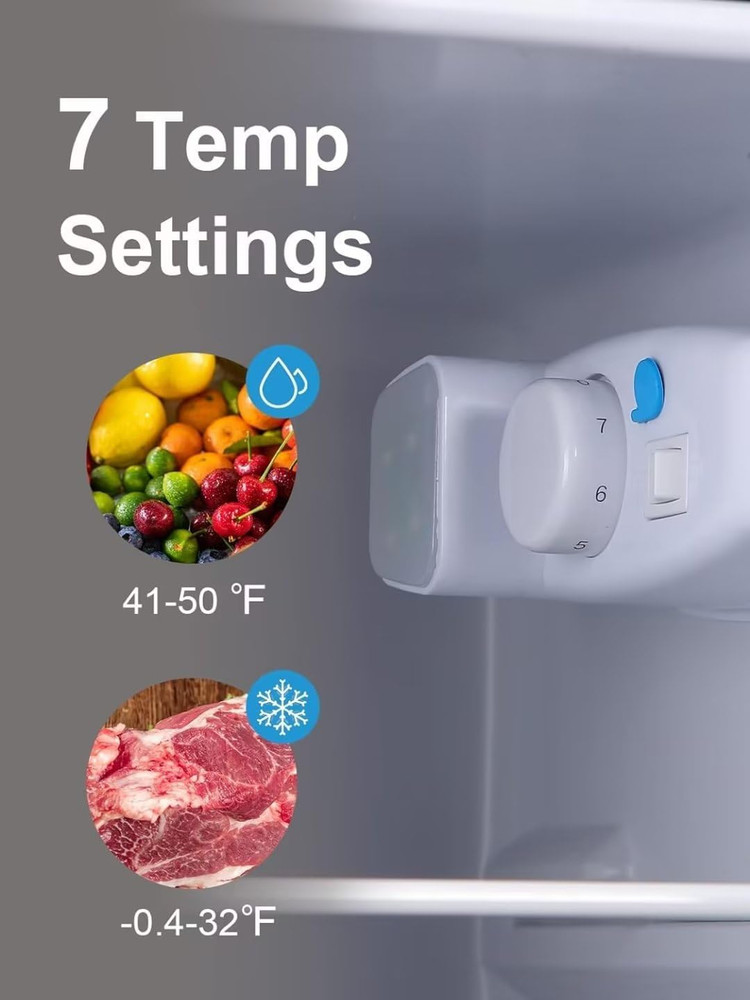 Compact Refrigerator with Freezer, Mini Fridge, 3.5Cu.Ft Small Refrigerator with
