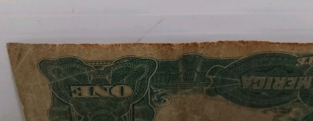 1899 1$ Black Eagle Silver Certificate - Serial# M12110321A (CIRCULATED)