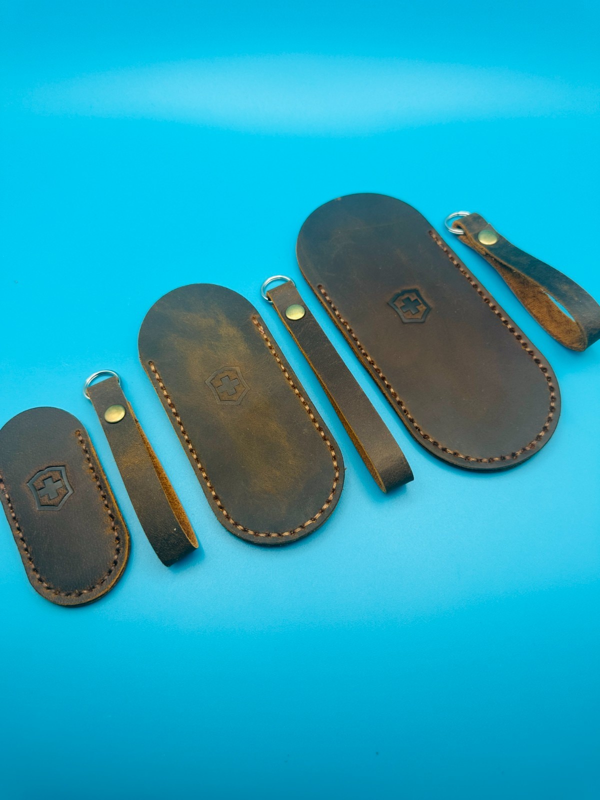 Leather Sheath Cowhide Holster Case for Victorinox Swiss Army Knife 58 91 111mm