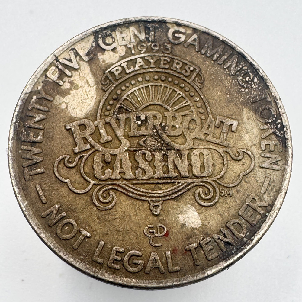 25 Cent Riverboat Casino Gaming Token