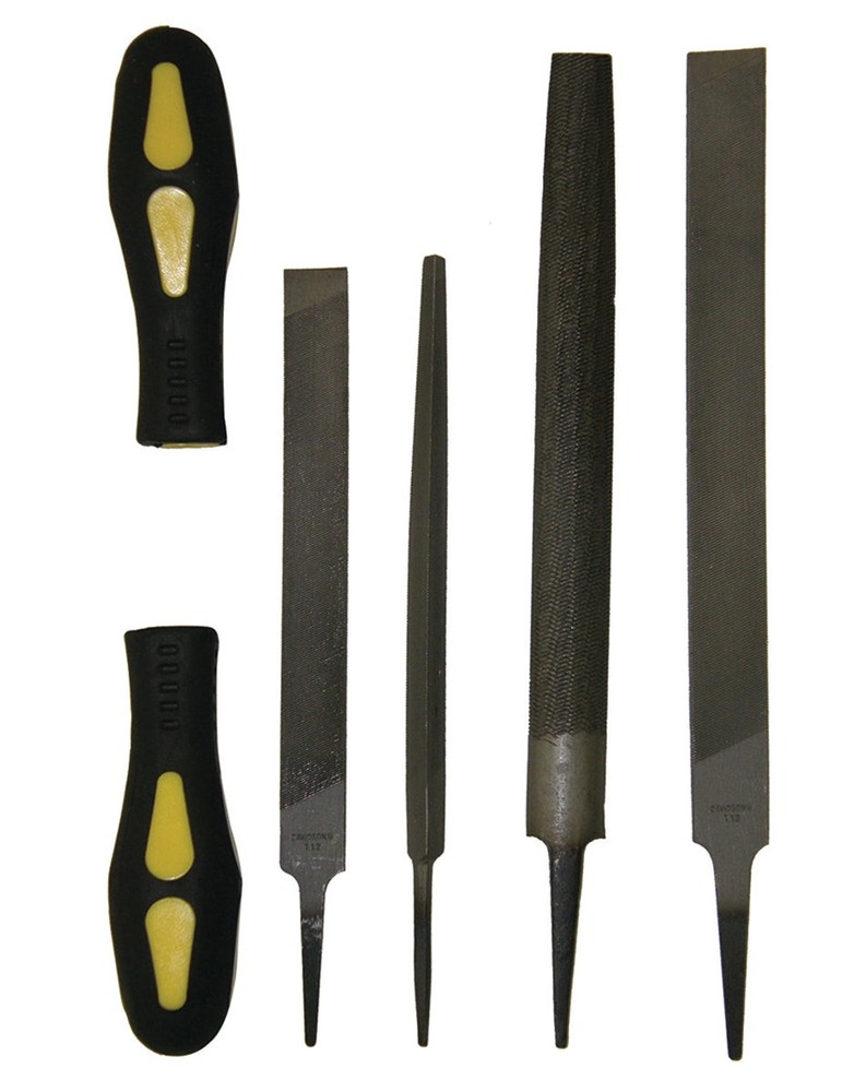 6pc Professional File Set with 2 Large Handles