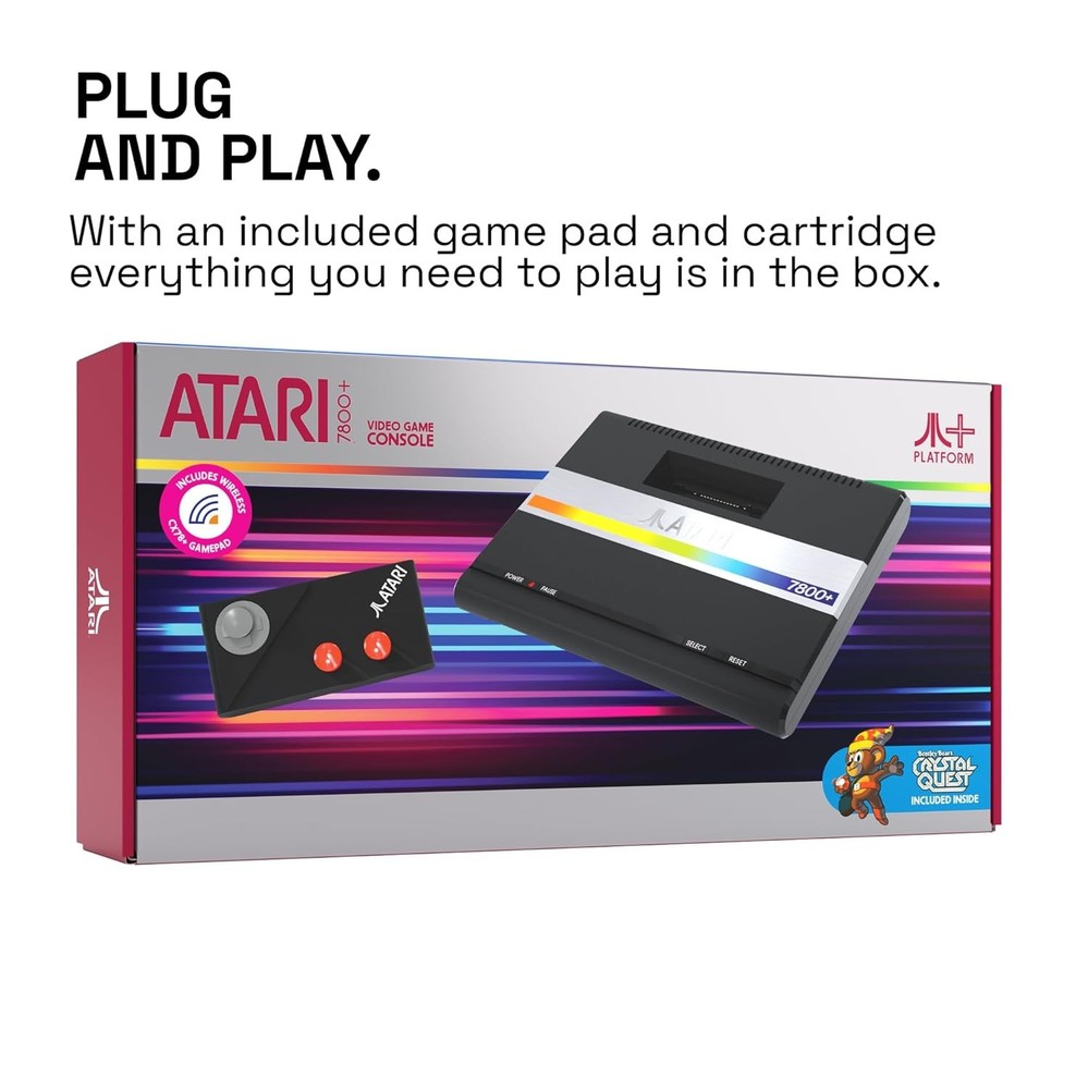 2024 Atari 7800 Plus Official HDMI Console & Wireless Controller 7800+ Sealed