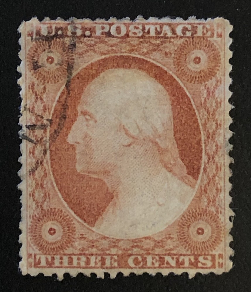 TangStamps: US #26 Used XF Centering, Tiny Thin