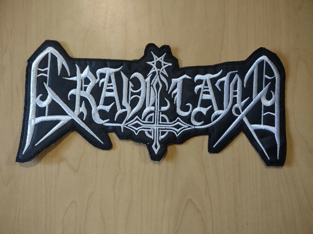 GRAVELAND,SEW ON WHITE EMBROIDERED LARGE BACK PATCH