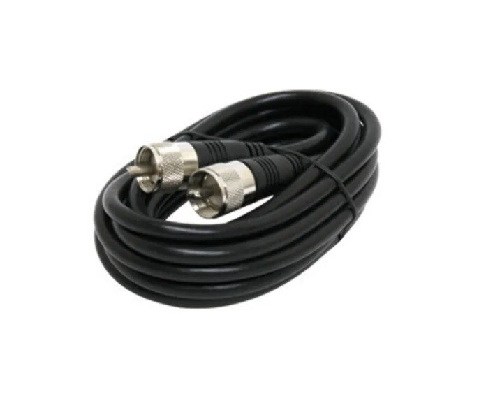 New 9 ft RG-58 A/U PL-259 Coax Coaxial Ham CB Radio Antenna Cable