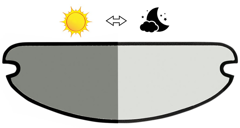 Pro Grip 3000 Light Sensitive No Fog Race Vision Shield Insert Clear