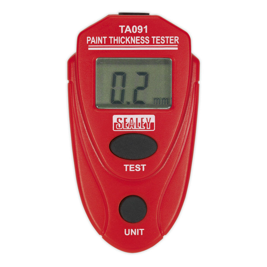 Sealey Workshop Digital Paint Thickness Gauge / Tester / Diagnostic Tool - TA091