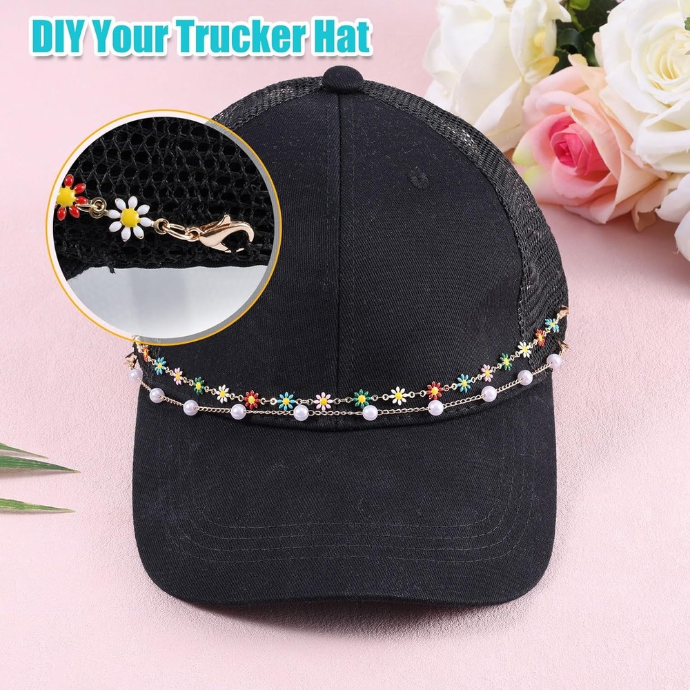 14pcs Trucker Hat Chains Bulk, Detachable Charms Baseball Cap...