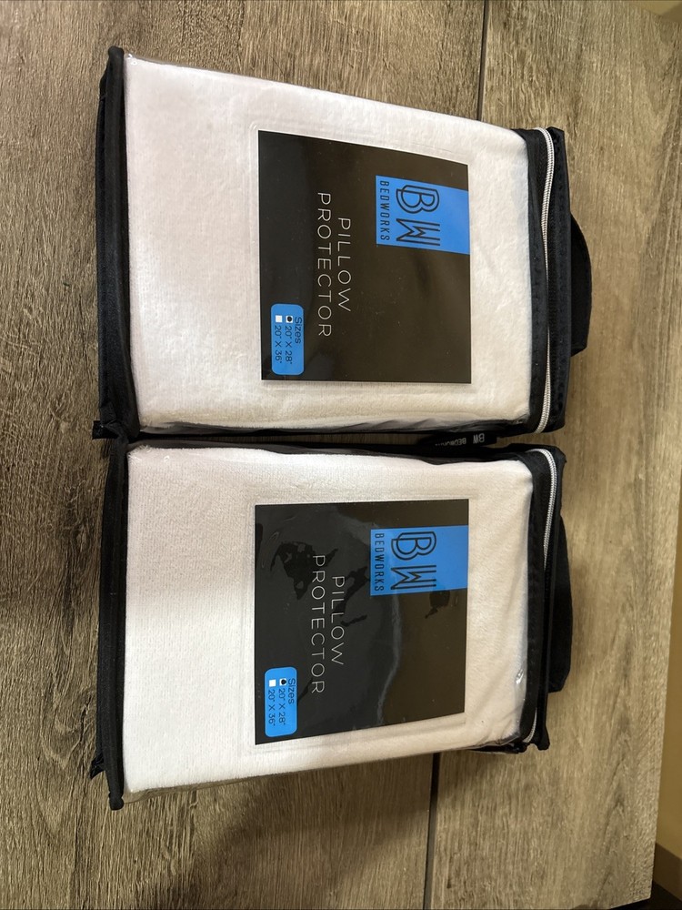 BW Bedworks - Two Pillow Protector 20" x 28" New in package