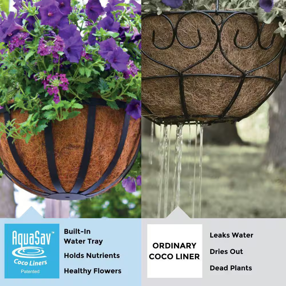 24 In. Aquasav Coconut Liner for Window/Deck Planters