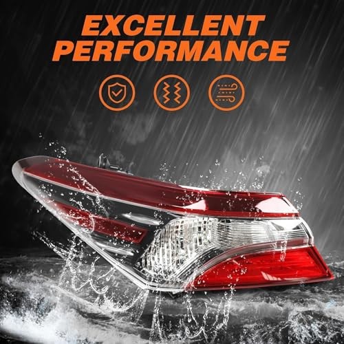 Outer Tail Light Driver Side Compatible with Camry LE SE 2021 2022 Halogen Left