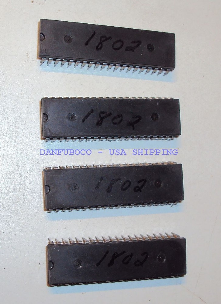 RCA 1802 Cmos Processors Factory Samples hand marked, COSMAC ELF Computer STuff
