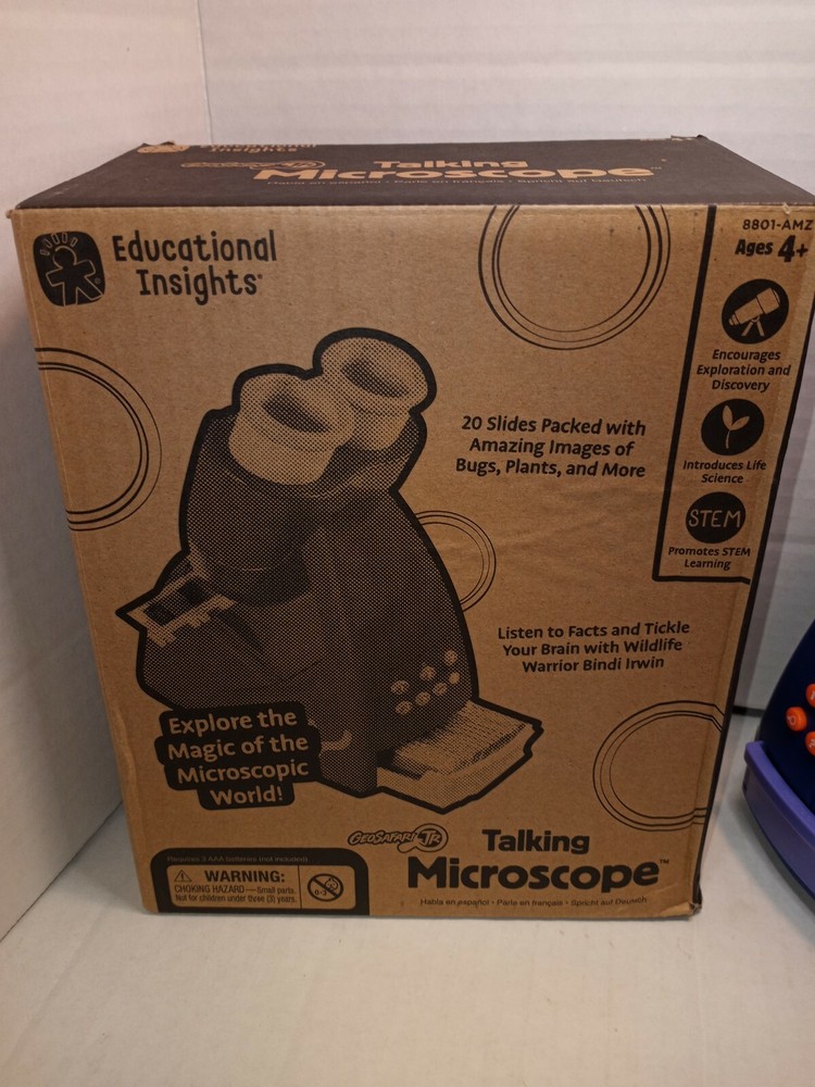 GeoSafari Jr. Talking Microscope, Featuring Bindi Irwin, Microscope for Kids, S