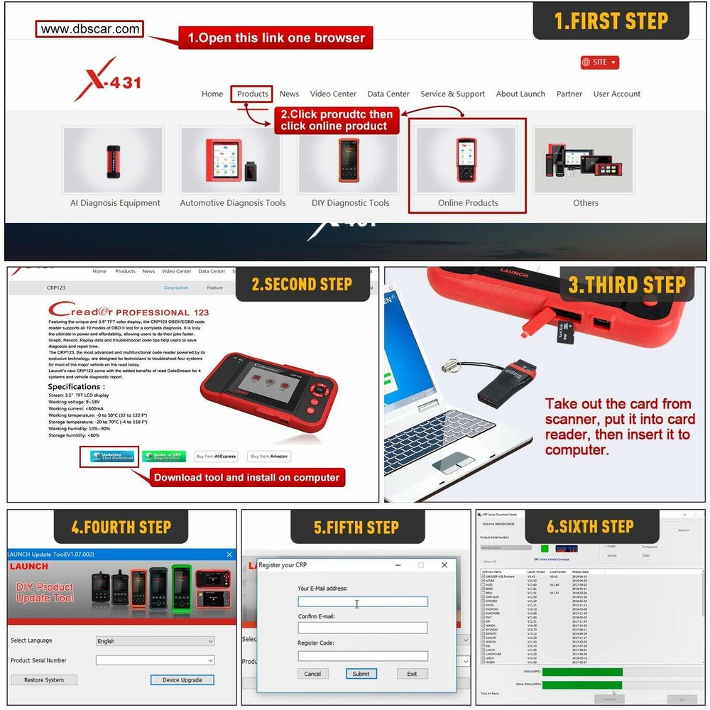 Check Engine OBD2 Scanner Transmission ABS SRS Code Reader Diagnostic Scan Tool