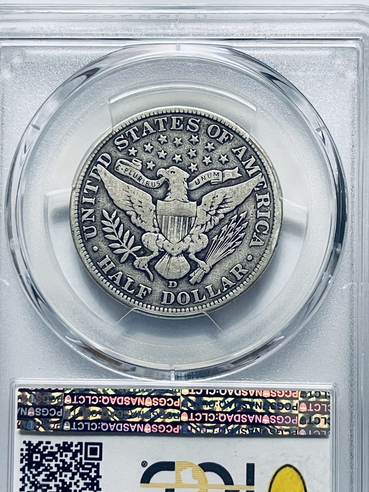 1908-D Barber Half Dollar PCGS F12